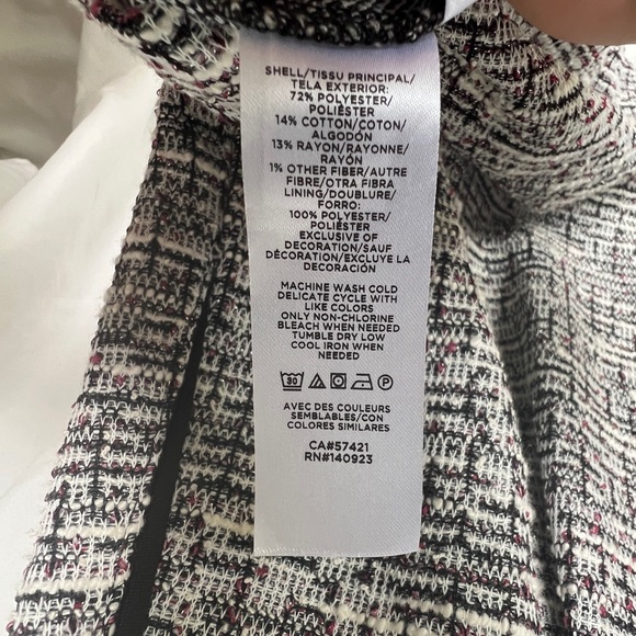 NWT LOFT - Tweed Sleeveless A-Line Dress with Pockets! - Picture 8 of 9